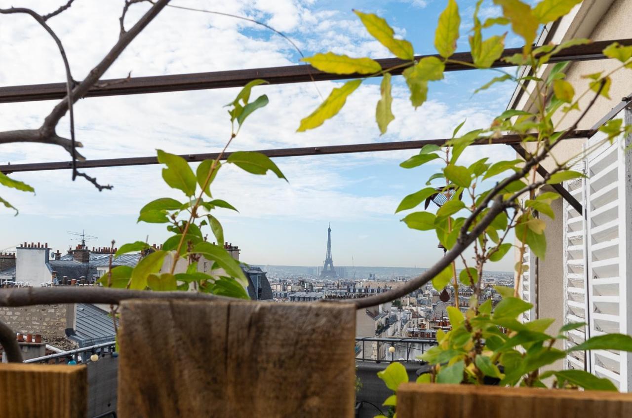 Amazing View Tour Eiffel Montmartre Center Of Paris公寓 外观 照片